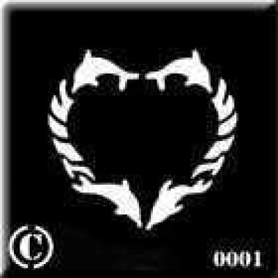 0001 dolphin re usable stencil stencils