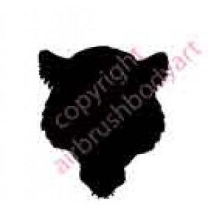 0007b leopard backing re-usable stencil