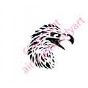 0010 eagle head re-usable stencil