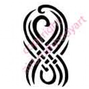 0017 tribal re-usable stencil