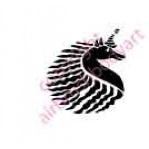 0038 unicorn re-usable stencil