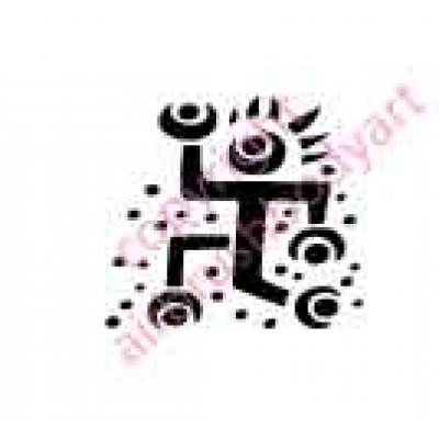 0044 tribal re-usable stencil