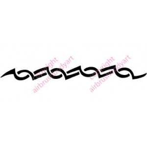 0050 armband re-usable stencil