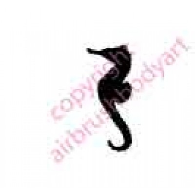 0053 seahorse re-usable stencil