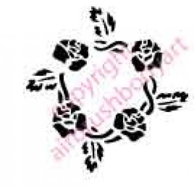 0056 belly button re-usable stencil