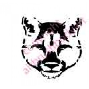 0059 cougar re-usable stencil