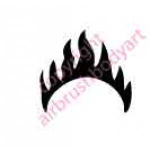 0060 belly button re-usable stencil