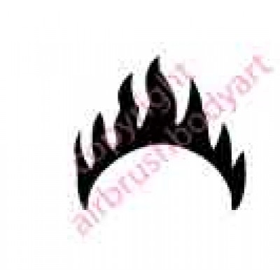 0060 belly button re-usable stencil