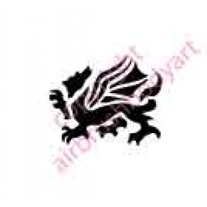 0090 dragon re-usable stencil