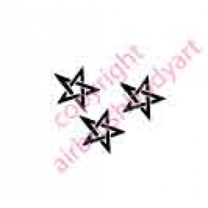6255 3 star re-usable stencil 6255 3 star re-usable stencil