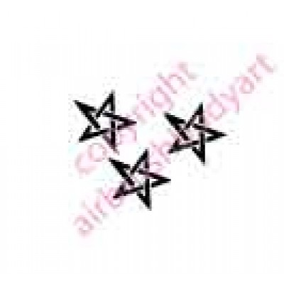 6255 3 star re-usable stencil