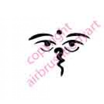 0101 shiva eyes re-usable stencil
