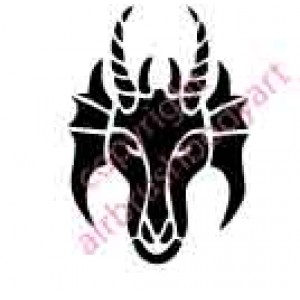 0103 goats head re-usable stencil