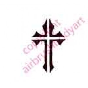 0108 cross re-usable stencil