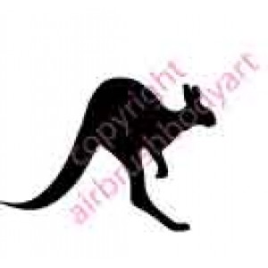 0114 kangeroo large re-usable stencil