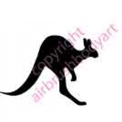 0114 kangeroo large re-usable stencil