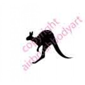 0126 kangeroo small re-usable stencil