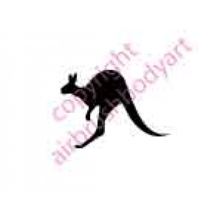 0126 kangeroo small re-usable stencil
