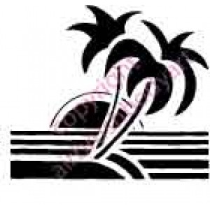 0129 Island dream re-usable stencil