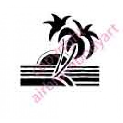 0131 Island dream small re-usable stencil