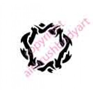 0137 belly button re-usable stencil