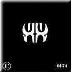 0174 reusable maori male stencil