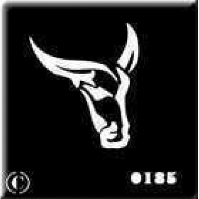 0185 reusable bull stencil