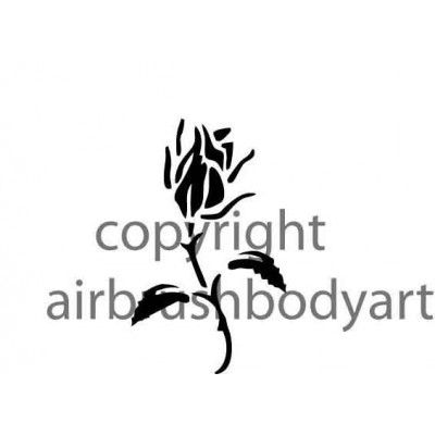 0204 traditional rose re-usable stencil