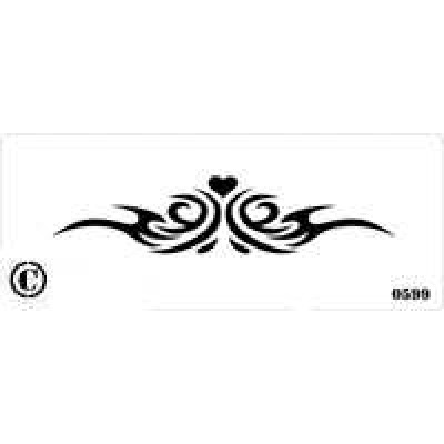 0599 reusable armband / backband stencil