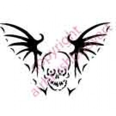 0686 skull batwing