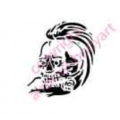 0727 skull rose