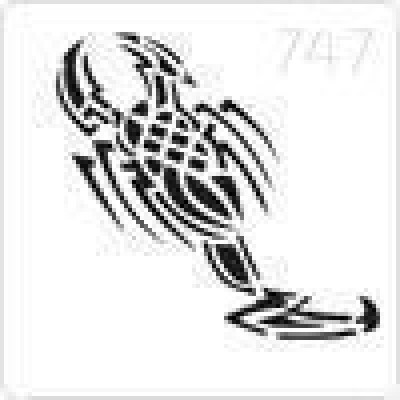 0747 reusable scorpion stencil