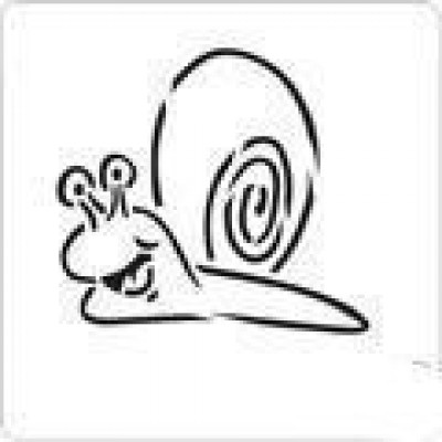 0790 reusable snail stencil