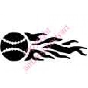 0974 baseball flames