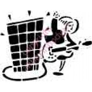 1080 guitar player with amp