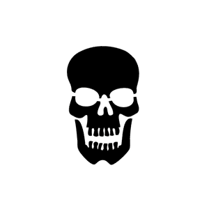 5009 skull stencil