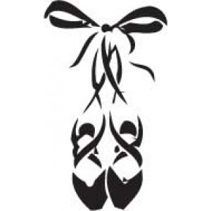 6048 ballet shoes stencil