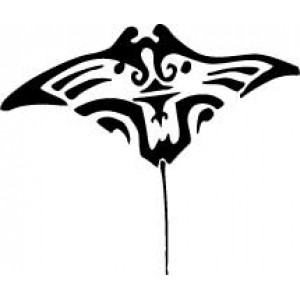 6074 mantaray/stingray stencil