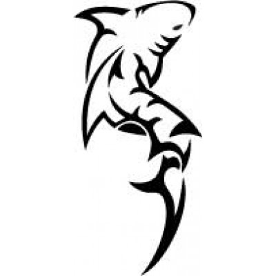 6075 shark stencil