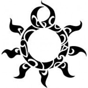 6087 tribal sun stencil