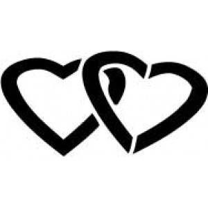 6088 twin hearts stencil