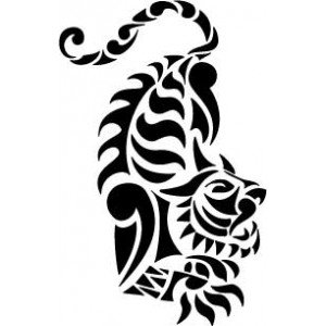 6089 tribal tiger stencil