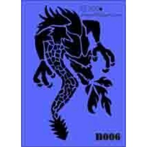 b06 xxl dragon stencil 250mm x 350mm
