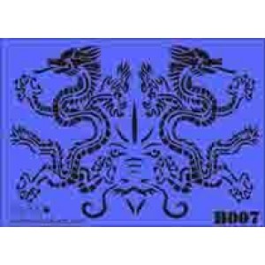 b07 xxl twin dragons stencil 250mm x 350mm