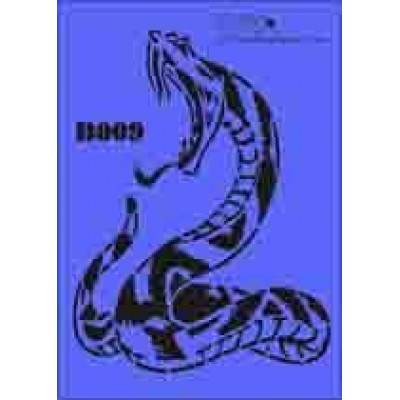 b09 xxl snake stencil 250mm x 350mm
