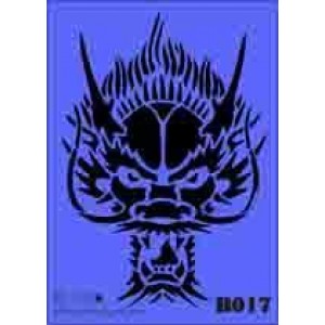 b17 xxl dragon stencil 250mm x 350mm