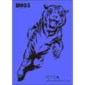 b25 xxl tiger stencil 250mm x 350mm