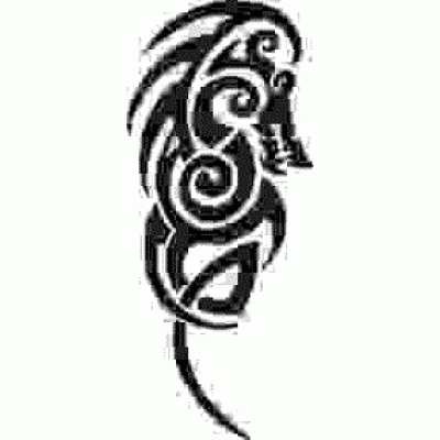 6120 tribal dragon reusable stencil