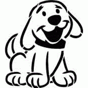 6146 dog reusable stencil