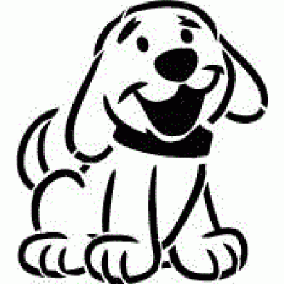 6146 dog reusable stencil
